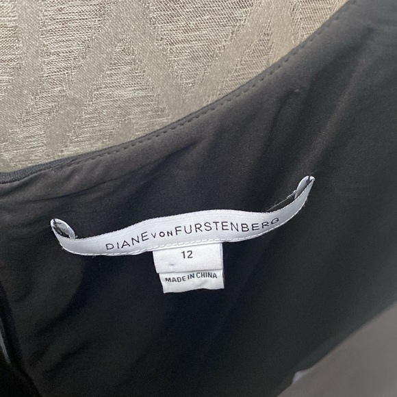 Diane Von Furstenburg Sleeveless Dress Leopard Print & Black Size: 12 Lined - Picture 4 of 6